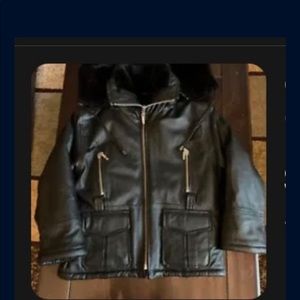 Leather Stearling Coat